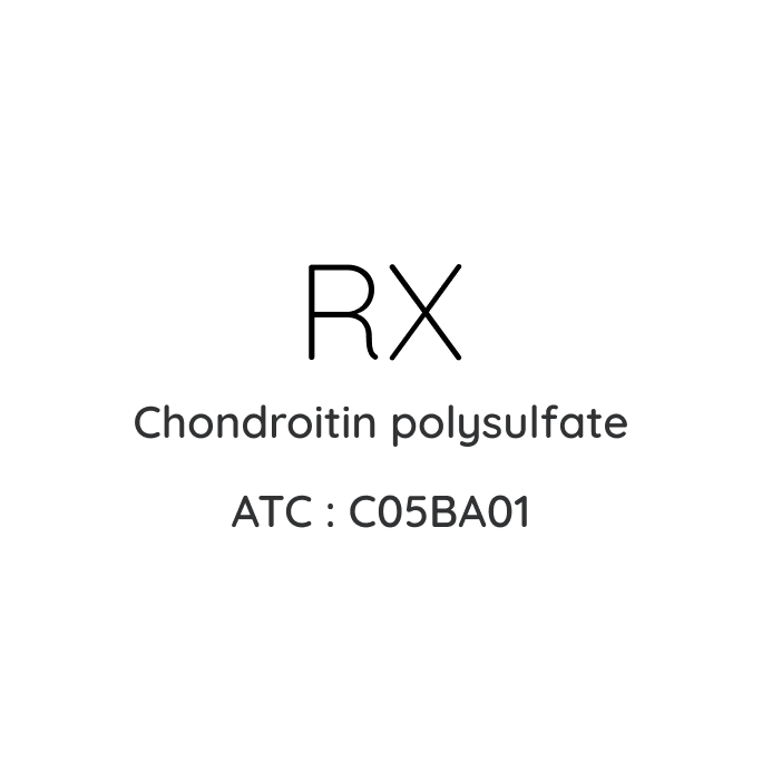 RX Chondroitin polusulfate ATC: C05BA01