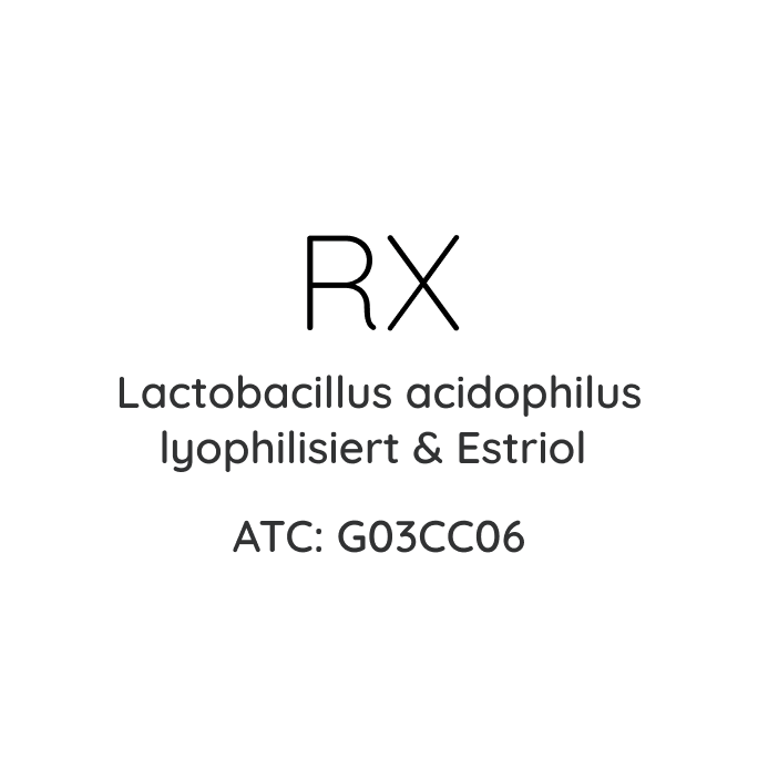 RX Lactobacillus acidophilus lyophilisiert & estriol ATC: G03CC06